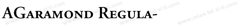AGaramond Regula字体转换